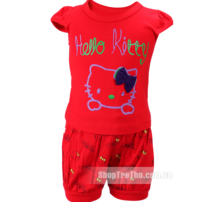 Bộ quần áo mèo Hello Kitty