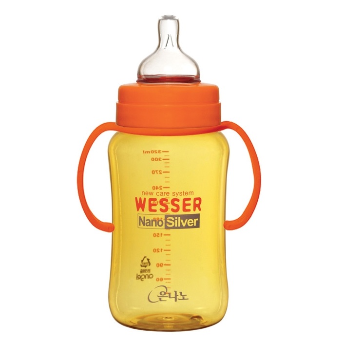 Bình sữa kháng khuẩn Wesser Nano Sivler 320ml