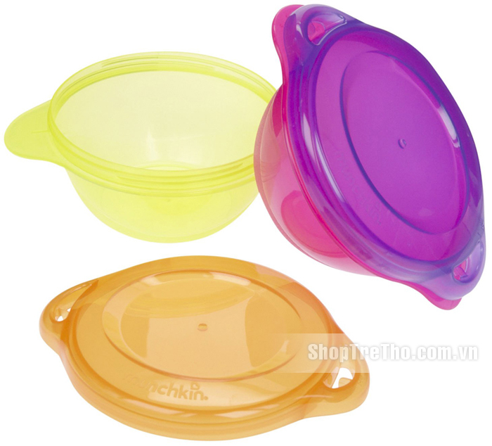Bát ăn có nắp Munchkin 2c 2pk Click Lock Toodler Bowl