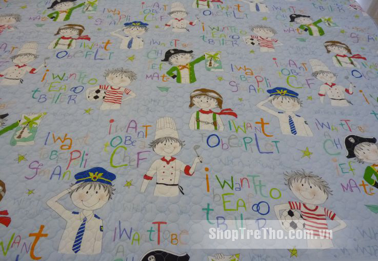 Bộ chăn ga gối Little Boy cotton 113