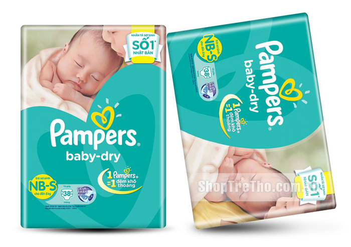 Bỉm Pampers S38 dành cho bé từ 3kg - 8kg