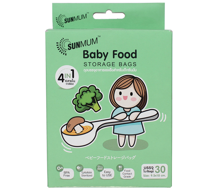 Túi trữ thức ăn Sunmum (30pcs)