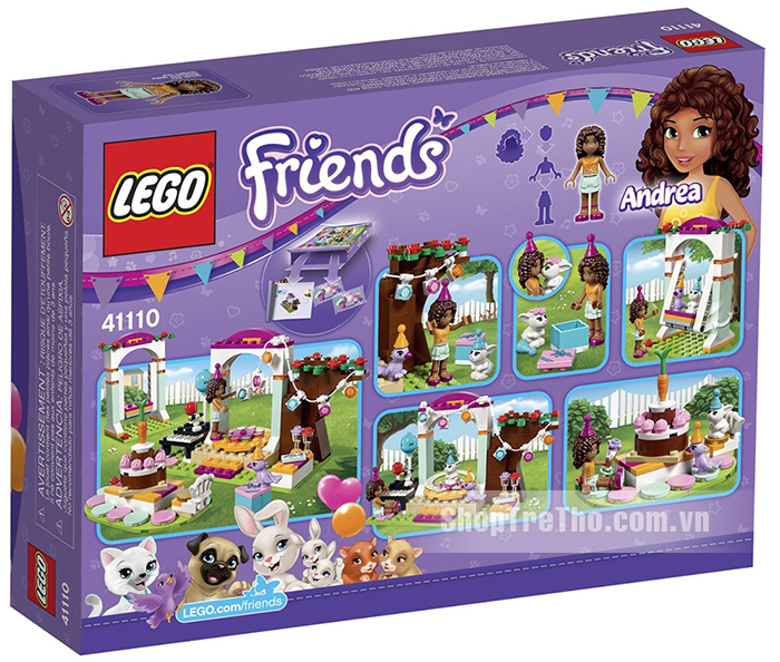 do choi Lego Friends 41110 - tiec sinh nhat thu cung