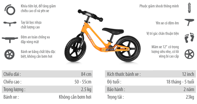 Cấu trúc xe đạp cân bằng Tacke