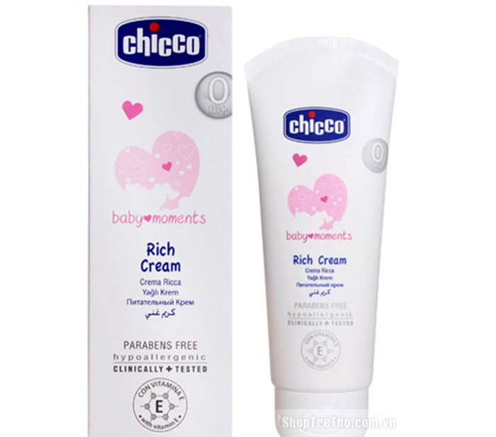 Kem dưỡng ẩm chứa Omega và vitamin E Chicco 100ml 