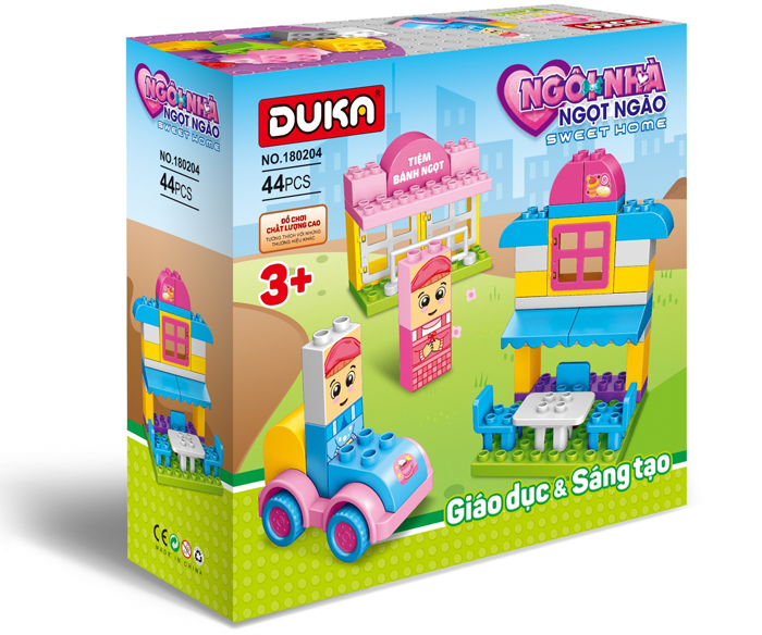 ​Đồ chơi xếp hình Duka No.180204 - Ngôi nhà ngọt ngào