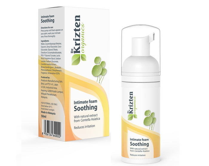 Dung dịch vệ sinh phụ nữ dạng bọt Dr.Krizten Organics