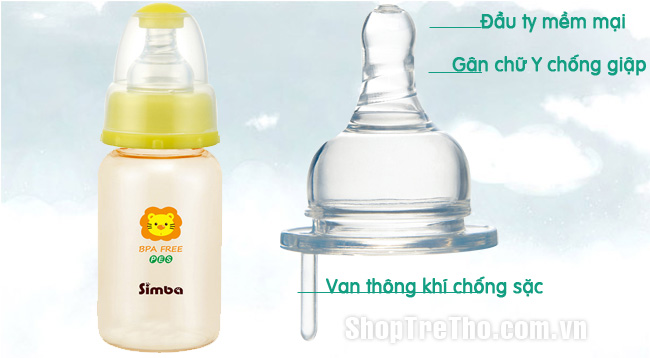 Bình sữa màu nhựa pes S6842