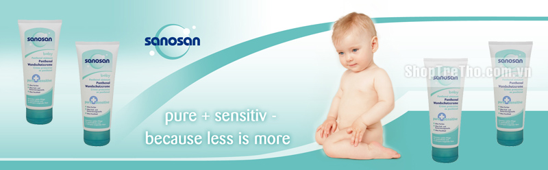 Kem trị hăm Sanosan Pure Sensitive Panthenol Ointment dành cho da nhạy cảm 100ml