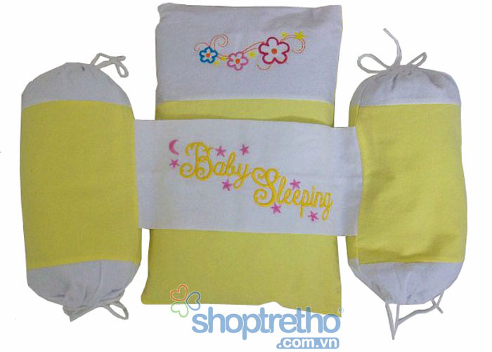 Bộ gối nằm, chặn vỏ đậu cho bé