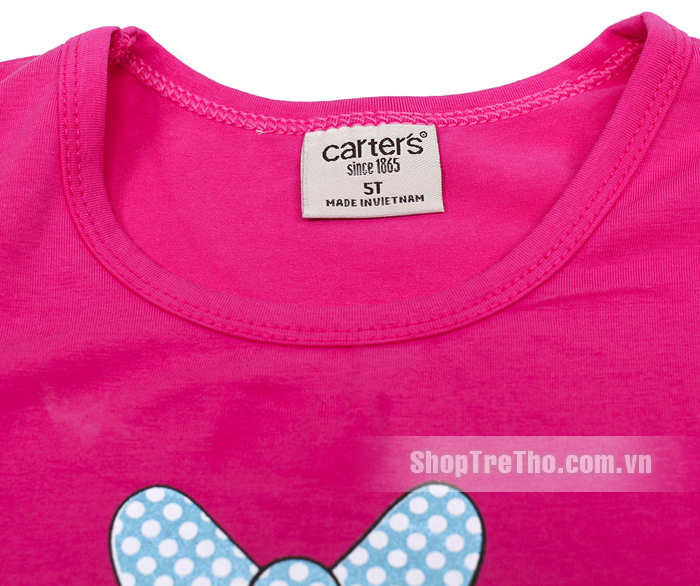 Bộ quần áo dài Carter's in hình chú vịt cho bé gái