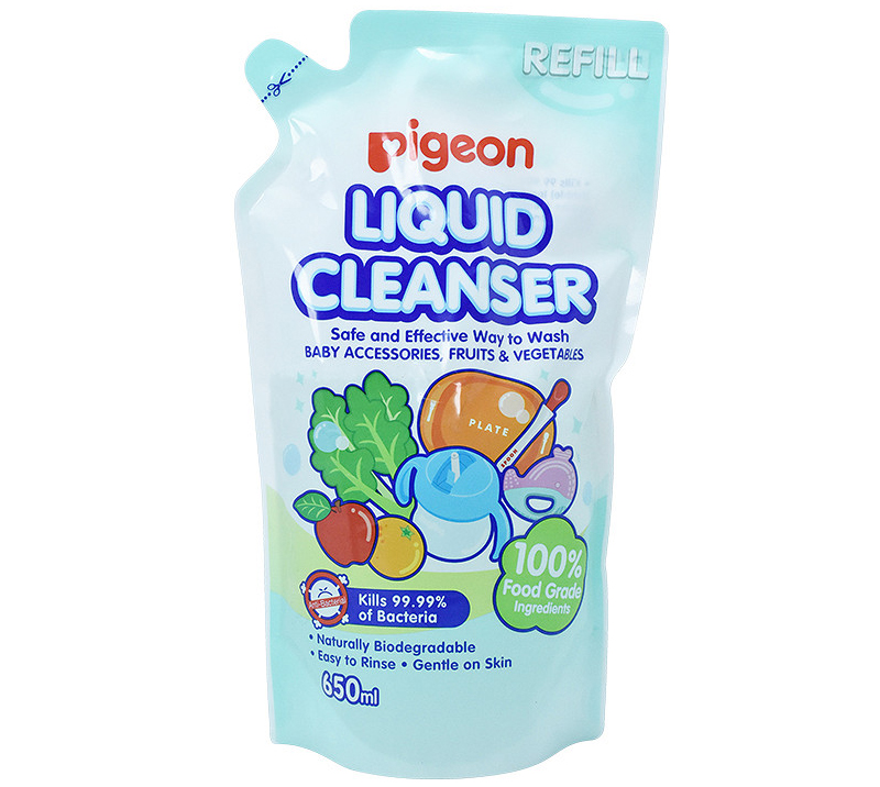 Nước rửa bình sữa Pigeon 650ml, 700ml (túi)