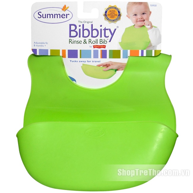 Yếm ăn cho bé Summer Bibbity Green