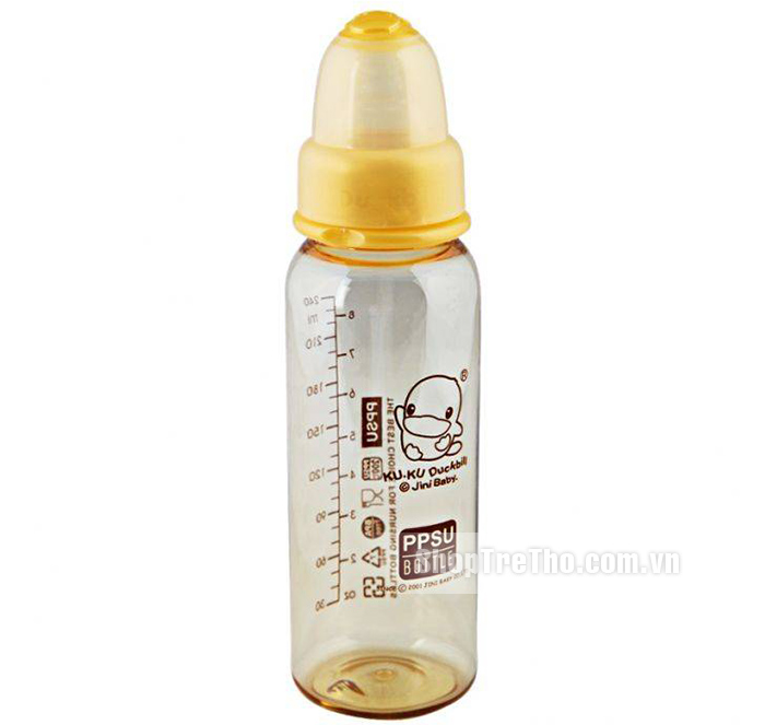 Bình sữa cổ thường PPSU 240 KUKU 5832 