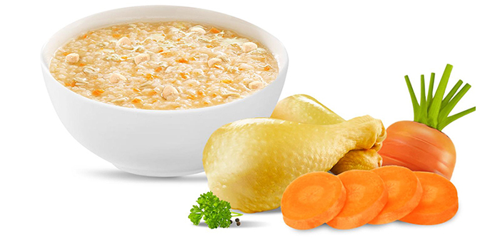 Chao tuoi Baby SG Food - Ga, ca rot 240g