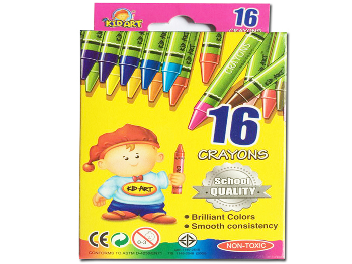 Bút sáp màu Kidart R016A (16 màu)