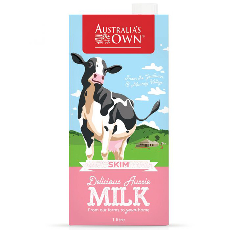 Sữa tươi tiệt trùng tách béo Australia's Own 1L