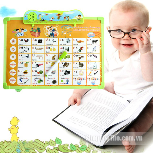 Bảng viết phát tiếng đa năng treo thông minh 7 chủ đề