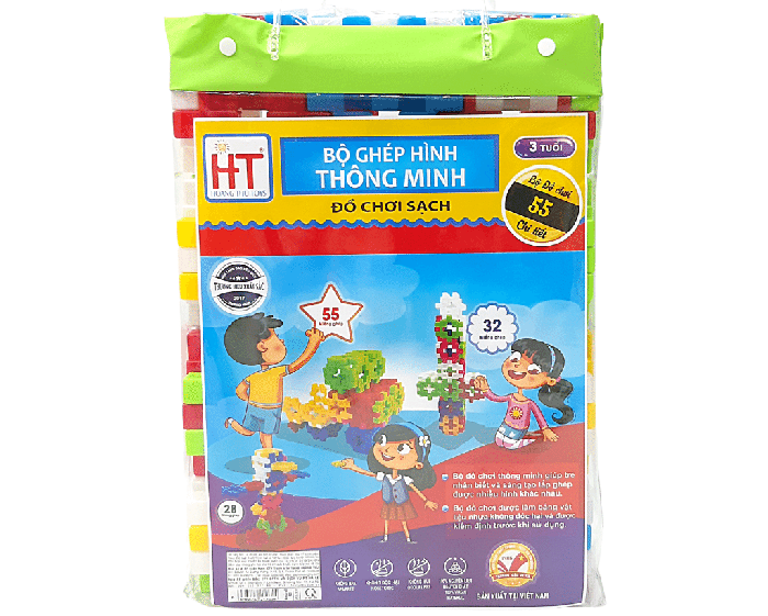 Đồ chơi xếp hình khối 55M mầm non HT7697