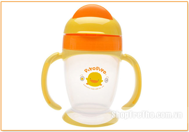 Bình tập uống Piyo Piyo 830379 có tay cầm 200ml