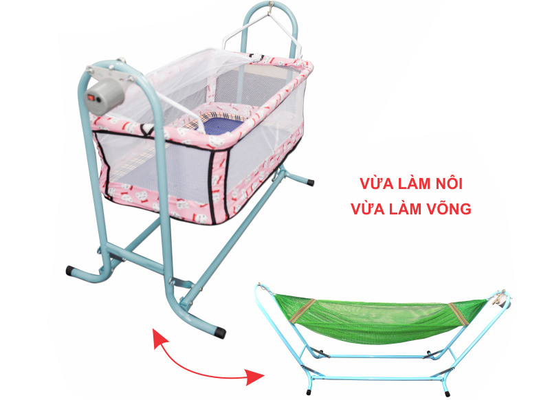 Bộ nôi võng tự động cho bé Vinanoi VNN-NV25