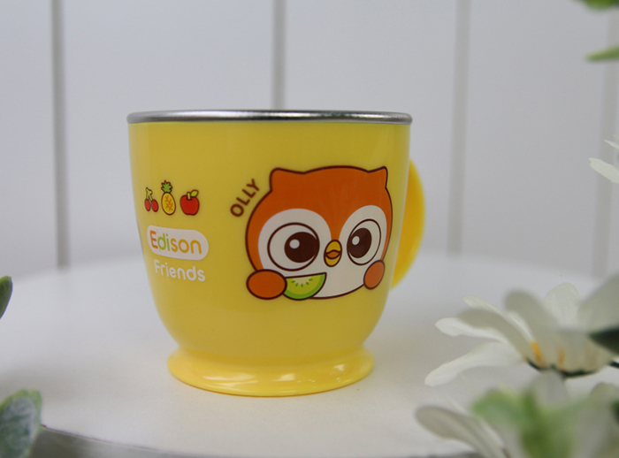 Coc inox chong truot Edison hinh cu meo (quai 1 ben)