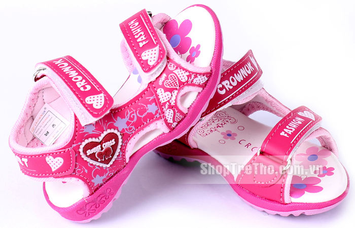 Dép sandal cao cấp Crown cho bé gái GD-324