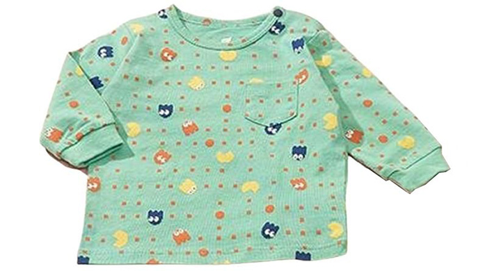 Áo bé trai cài vai Lullaby NH96B (Xanh Green)