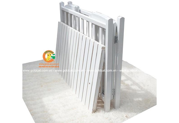 Cũi quế Goldcat sơn trắng
