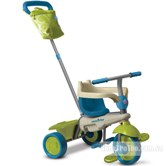 Xe 3 bánh cảm ứng Smart Trike Flamingo vanilla 4 trong 1