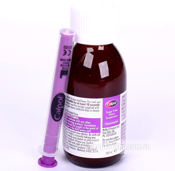 Thuốc hạ sốt cho bé Calpol 