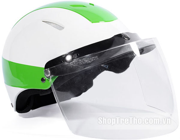 Mũ bảo hiểm Protec Disco màu xanh lá size L có kính