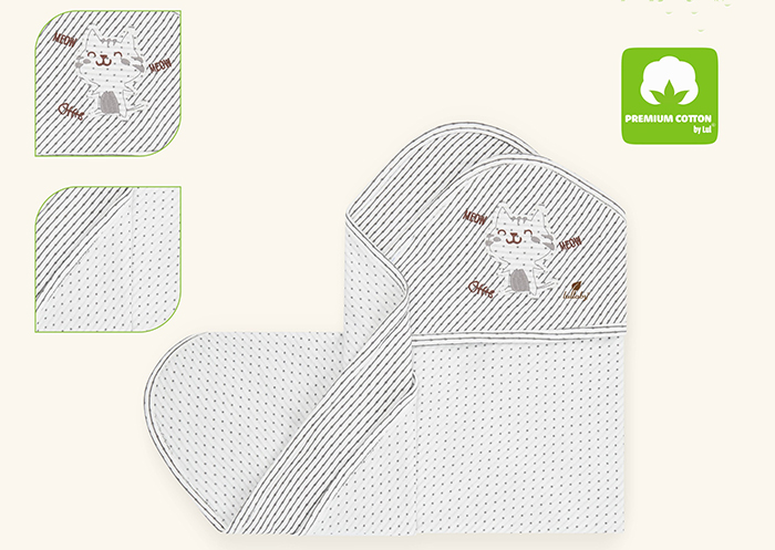 Chăn ủ 1 lớp Lullaby NH105B (80*80cm)