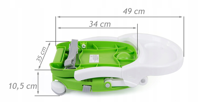​Ghế ăn du lịch điều chỉnh độ cao Mastela 1013
