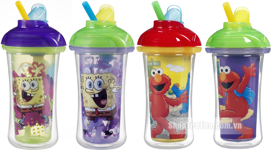 Cốc ống hút giữ nhiệt Munchkin Sesame 15480