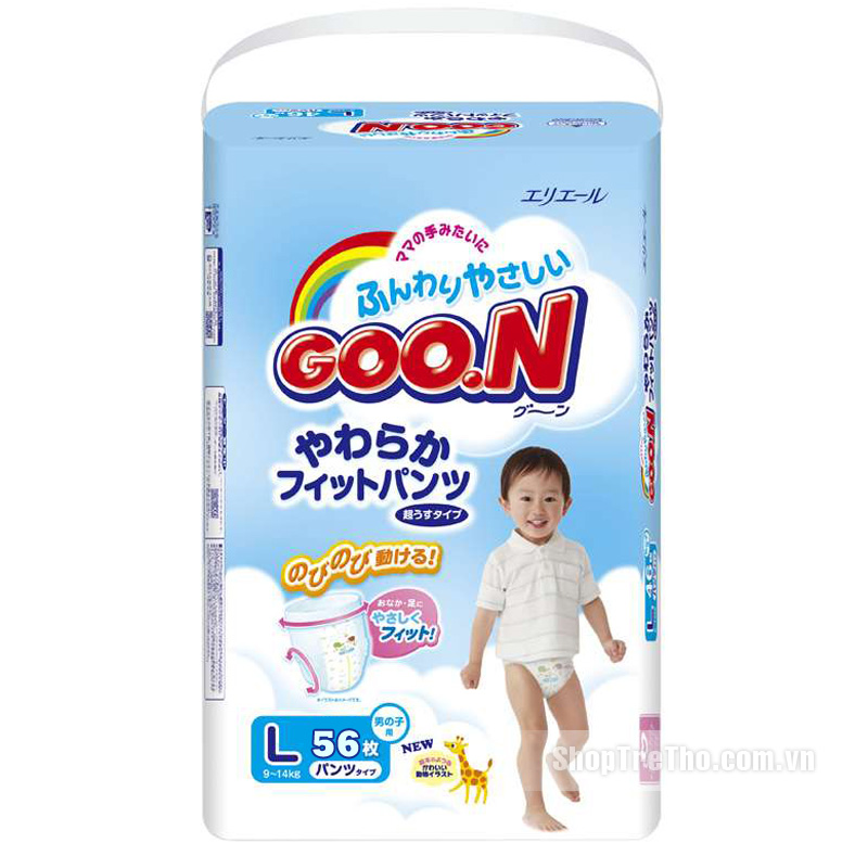 Bỉm Goon nội địa L56 cho bé trai