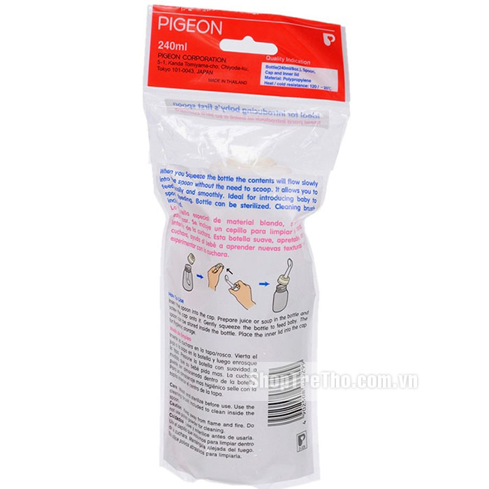 Bình thìa ăn dặm Pigeon 240ml