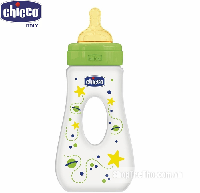 Bình sữa tập uống núm cao su dòng chảy nhanh Chicco