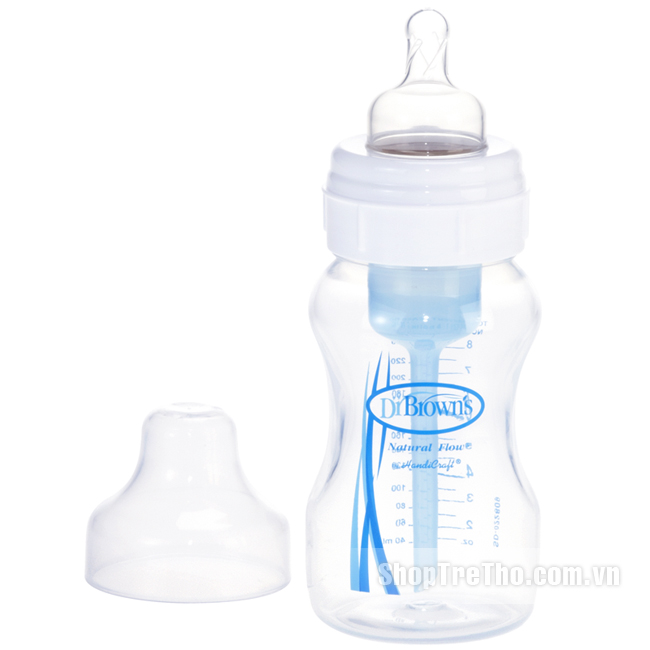 Bình sữa Dr Brown cổ rộng 240ml (nhựa PP)