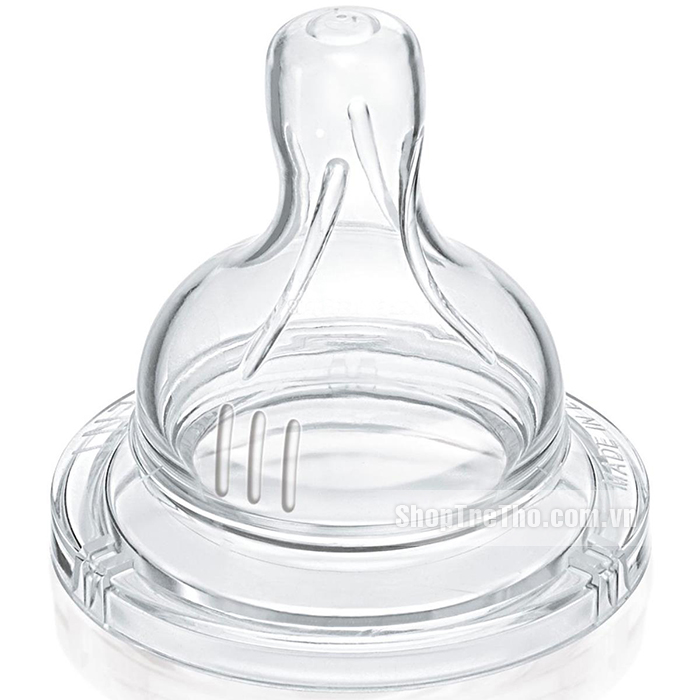 Núm ty Avent số 2 cổ rộng Silicone BPA free