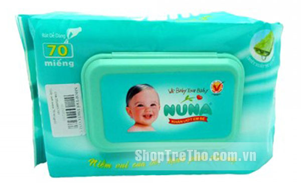 Giấy ướt Nuna không mùi loại 70 tờ