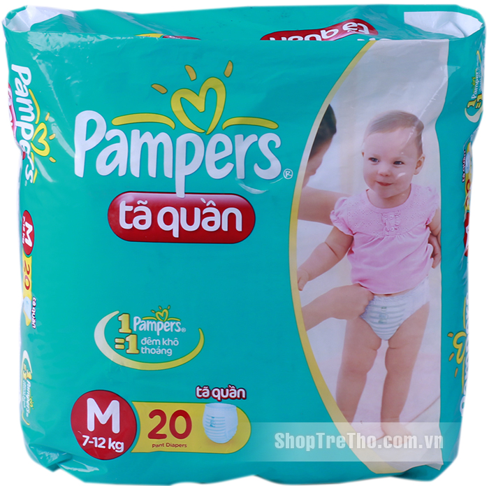 Bỉm quần Pampers M20 dành cho bé từ 7-12kg