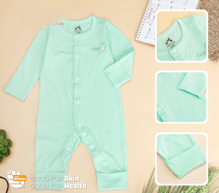 Body dài Modal lộn tay lộn chân cúc giữa Uala UR3144