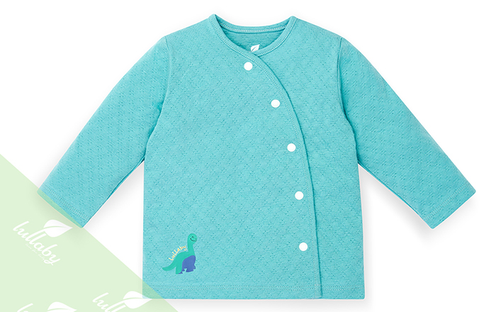 Áo cài lệch dài tay Lullaby NH58B (màu xanh)