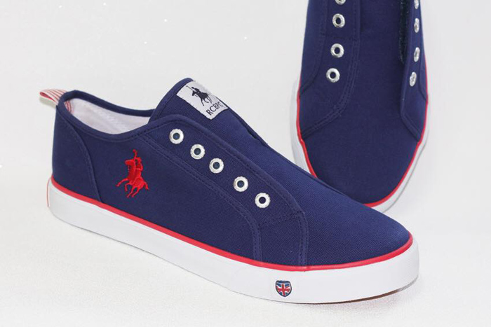 Giầy Polo trẻ em màu tím than (size 28-37)