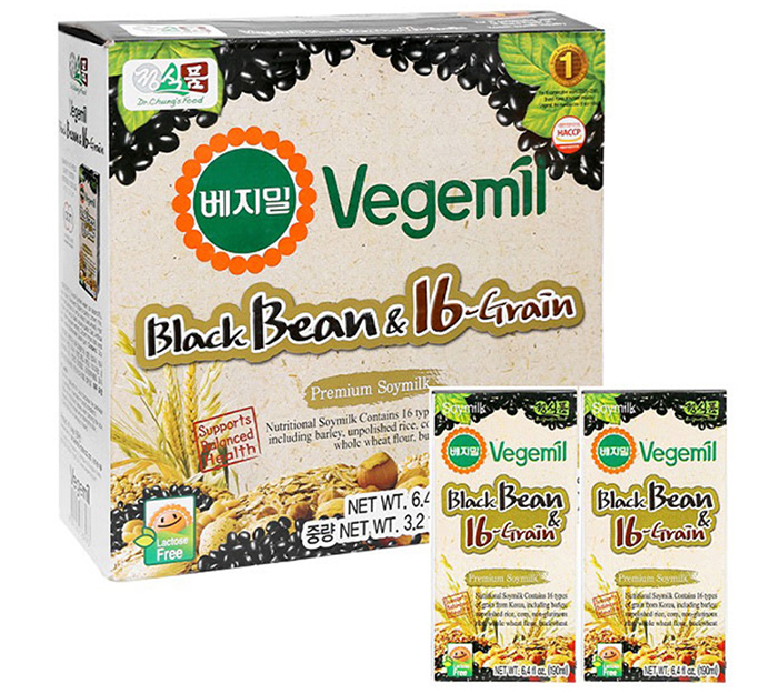 Sữa đậu đen và 16 vị ngũ cốc Vegemil 190ml (hộp) 