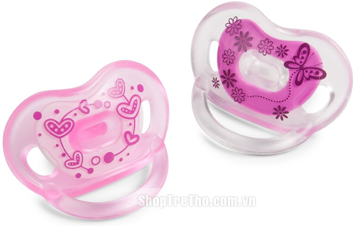 Ti giả Silicon Born Free xanh lá cây -bộ 2 cái 0-6 tháng