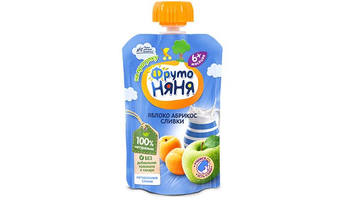 Trai cay nghien vi tao, mo va kem tuoi Fruto Nyanya (90g)