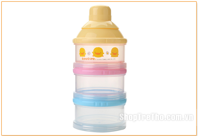 Bộ chia sữa bột 3 ngăn Piyo Piyo 830369