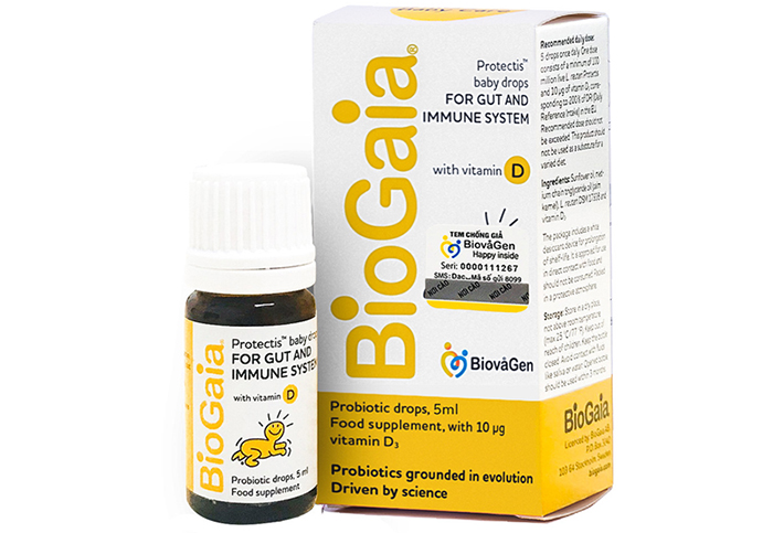 Men vi sinh Biogaia Protectis Vitamin D3 5ml